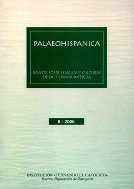 Palaeohispanica, 6