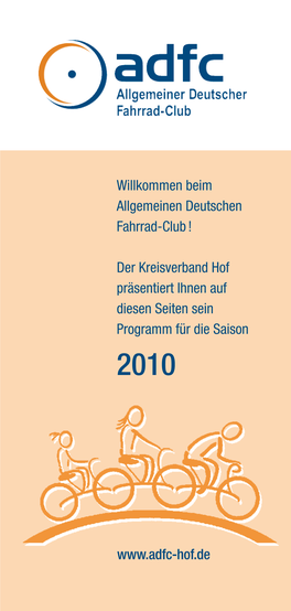 ADFC-Hof Programm 2010