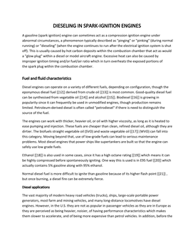 Dieseling in Spark-Ignition Engines