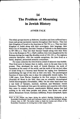 Mourning in Jewish History