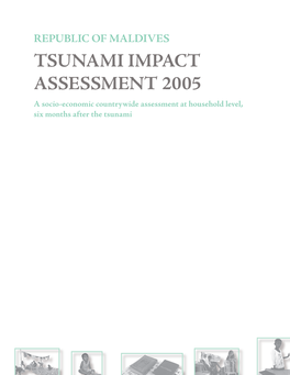 TSUNAMI IMPACT ASSESSMENT 2005 a Socio-Economic Countrywide Assessment at Household Level, Six Months After the Tsunami