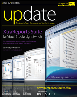 Xtrareports Suite for Visual Studio Lightswitch