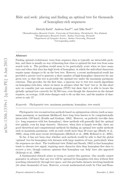 Hide and Seek: Placing and Finding an Optimal Tree for Thousands Of