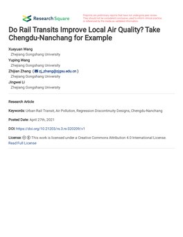 Take Chengdu-Nanchang for Example