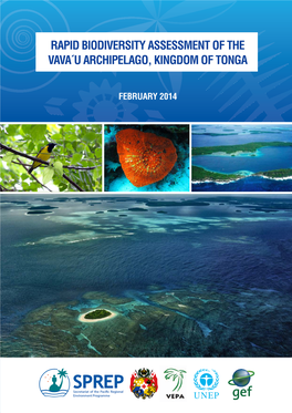 Rapid Biodiversity Assessment of the Vava´U Archipelago, Kingdom of Tonga