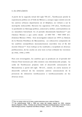 6.-EL EPICLÁSICO. a Partir De La Segunda Mitad Del Siglo VII D.C