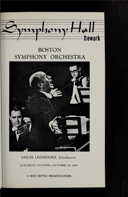 Boston Symphony Orchestra Concert Programs, Season 85, 1965-1966