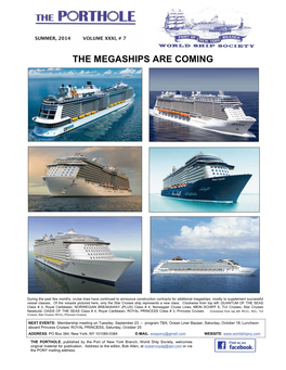 The Megaships Are Coming
