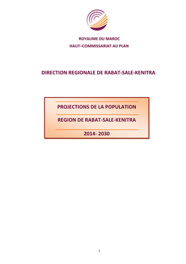 Projections De La Population Region De Rabat-Sale