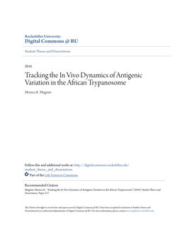 Tracking the in Vivo Dynamics of Antigenic Variation in the African Trypanosome Monica R