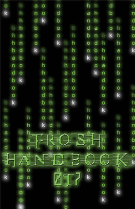 Frosh Handbook 0T7.Pdf