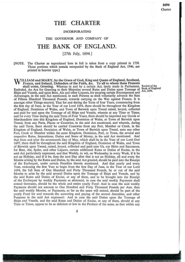 THE BANK of ENGLAND. [27Th July, 1694.]