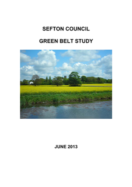 Sefton Council Green Belt Study