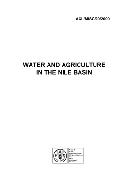 Water and Agriculture in the Nile Basin