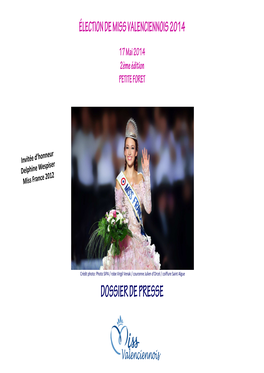 Miss Valenciennois Dossier De Presse 2014.Pub
