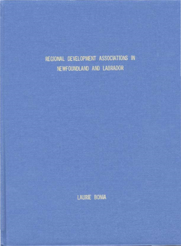 Regional Development Associations in Newfoundland and Labrador