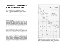 The Earliest American Map of the Northwest Coast