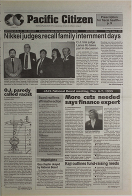 Nikkei Judges Recanfamily Internment Days O.J