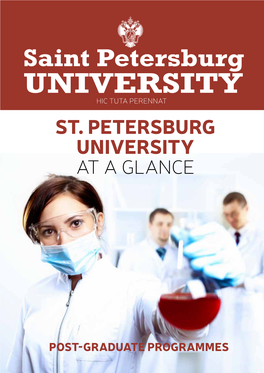 Saint Petersburg UNIVERSITY HIC TUTA PERENNAT ST