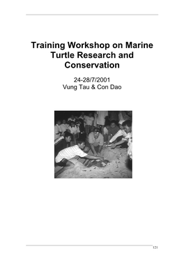 Training Workshop on Marine Turtle Research and Conservation
