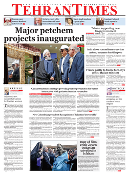 Major Petchem Projects Inaugurated