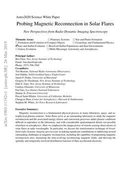 Probing Magnetic Reconnection in Solar Flares