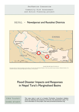Flood Disaster Impacts and Responses in Nepal Tarai's