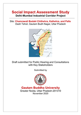 Social Impact Assessment Study Delhi-Mumbai Industrial Corridor Project