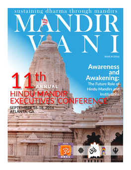 11Th HINDU MANDIR EXECUTIVES' CONFERENCE