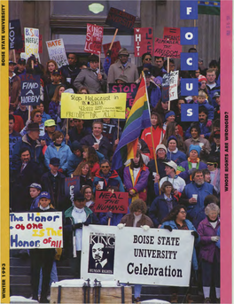 FOCUS 5 FOCUS Is Published Quarterly by the Boise State University Office of News Services