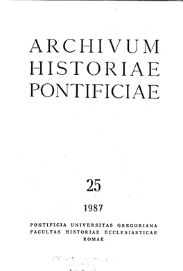 Archivum Historiae Pontificiae