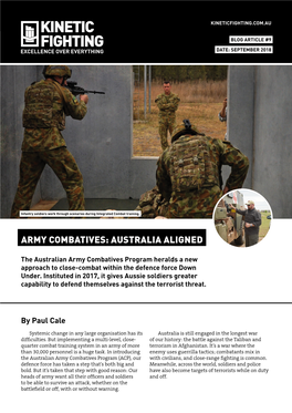 Army Combatives: Australia Aligned
