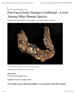 Chris Stringer on the Origins and Rise of Modern Humans