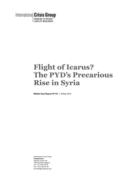 Flight of Icarus? the PYD's Precarious Rise in Syria