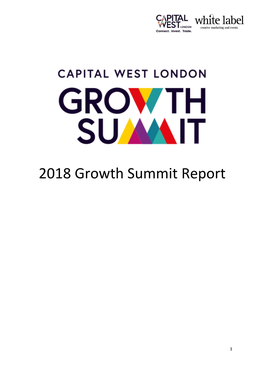 2018 Growth Summit Report