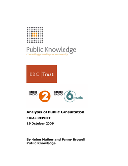 BBC Trust Radio 2 and 6 Music © Dipsticks Research Ltd