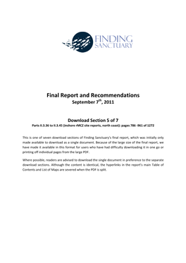 FS-5 Finding Sanctuary Final Report Section 5