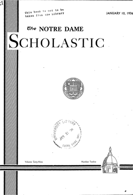 Notre Dame Scholastic, Vol. 69, No. 12