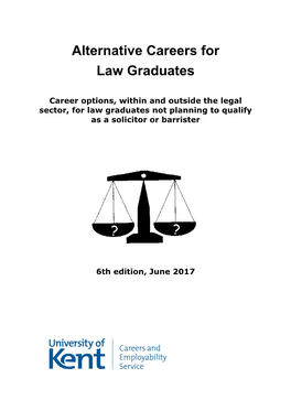 Alternative Careers for Law Graduates