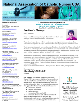 2013 – Summer Newsletter