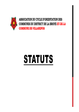 Statuts CO Broye
