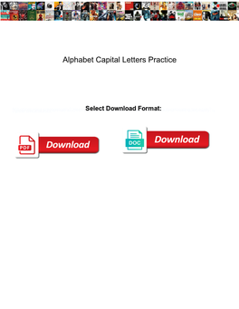 Alphabet Capital Letters Practice