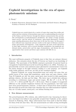 Cepheid Investigations in the Era of Space Photometric Missions