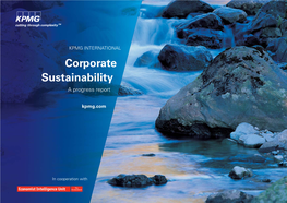 Corporate Sustainability a Progress Report