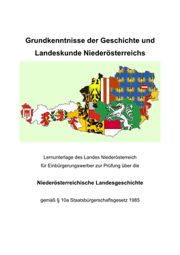 Niederösterreichische Landesgeschichte