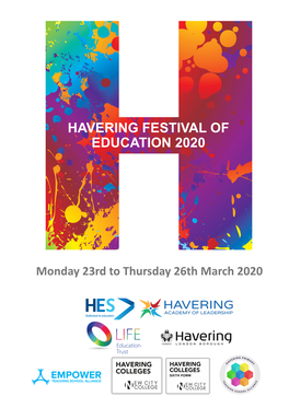 Havering Festival of Education 2020