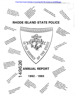RHODE Islaind STATE POLICE