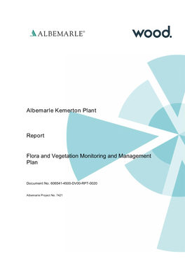 Flora Vegetation Monitoring Management Plan