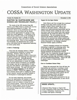 Cossa Washington Update