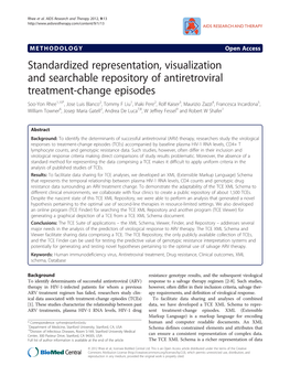 Standardized Representation, Visualization and Searchable